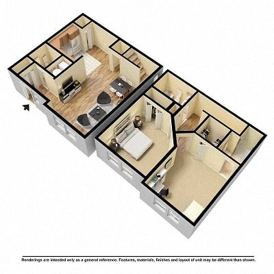 Two bedroom townhome available